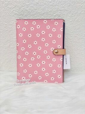 NWT Coach Notebook With Pink Floral Print CFA42 In Pink Multi